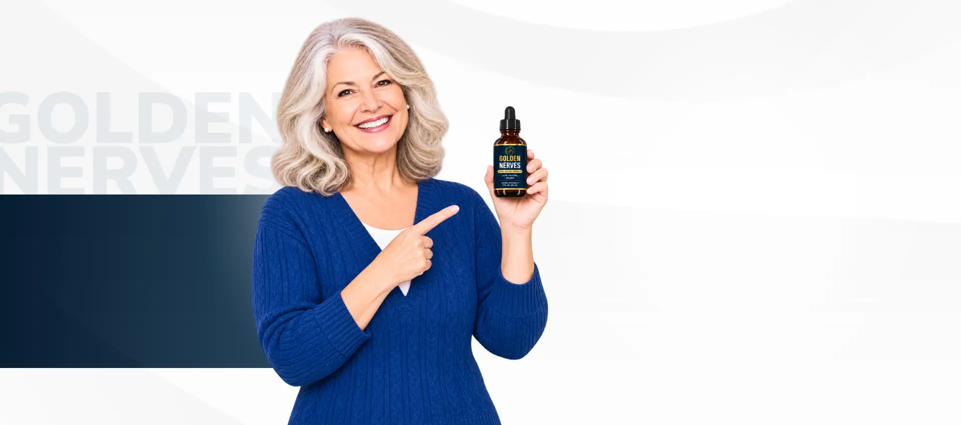 Smiling woman holding Golden Nerves
